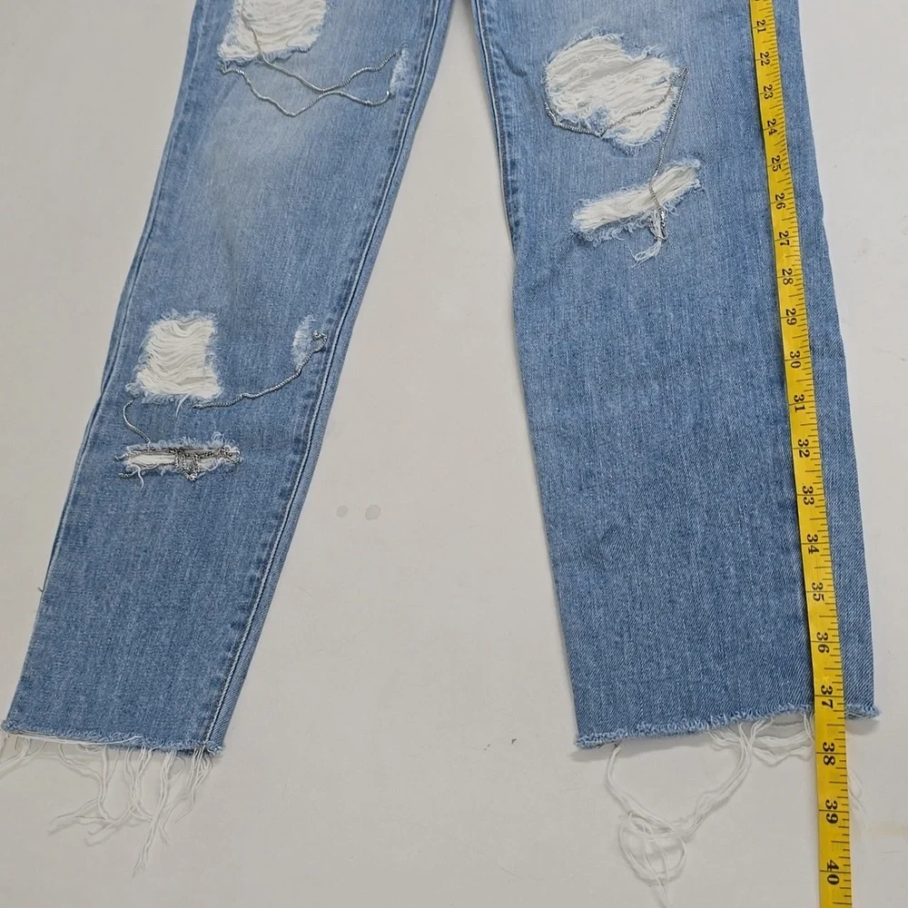 IRO • Genn Light Wash Distressed Chain Skinny Jeans